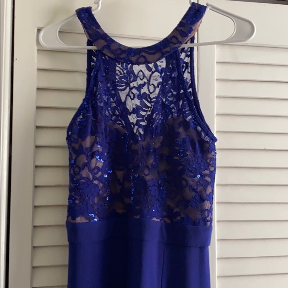 Blue prom dress